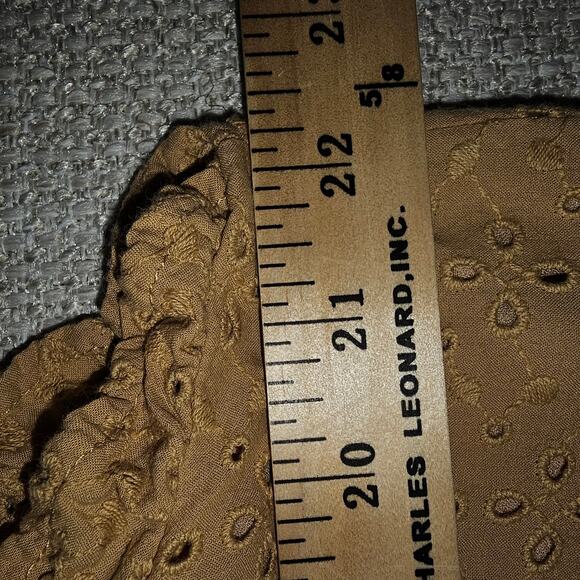 Knox Rose Babydoll Ruffle Cap Sleeve Eyelet V-Neck Tunic or Dress XXL100% Cotton - Picture 7 of 9